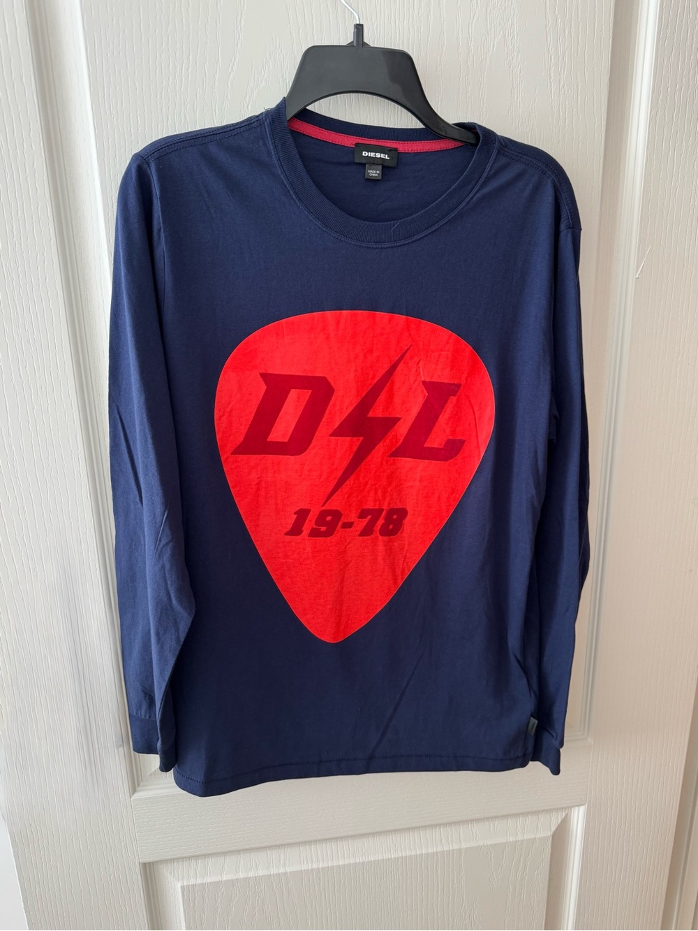 Diesel Men’s Long Sleeve Cotton Tee Sz M